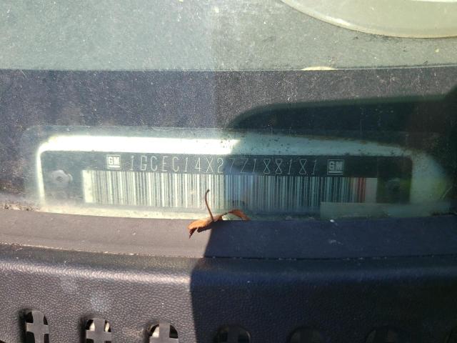 1GCEC14X27Z188181 - 2007 CHEVROLET SILVERADO C1500 CLASSIC WHITE photo 12