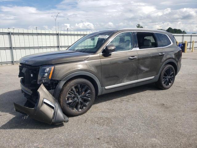 5XYP54HC3MG175879 - 2021 KIA TELLURIDE SX GRAY photo 1