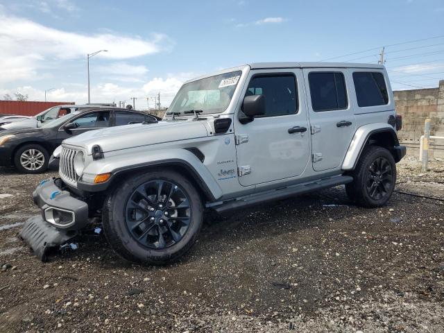 1C4RJXP63RW298707 - 2024 JEEP WRANGLER SAHARA 4XE SILVER photo 1