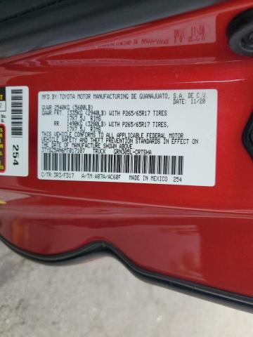 3TYSZ5AN6MT017107 - 2021 TOYOTA TACOMA ACCESS CAB წითელი ფოტო 12