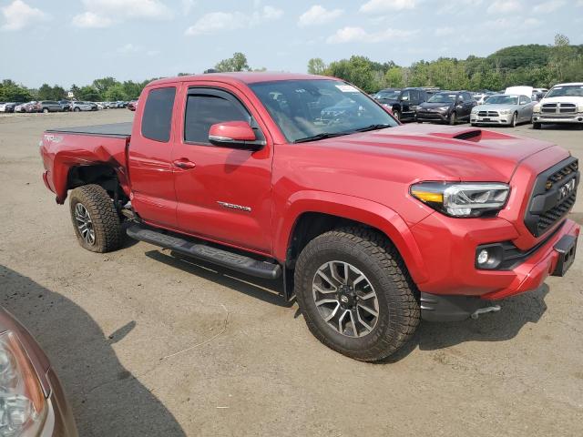 3TYSZ5AN6MT017107 - 2021 TOYOTA TACOMA ACCESS CAB წითელი ფოტო 4
