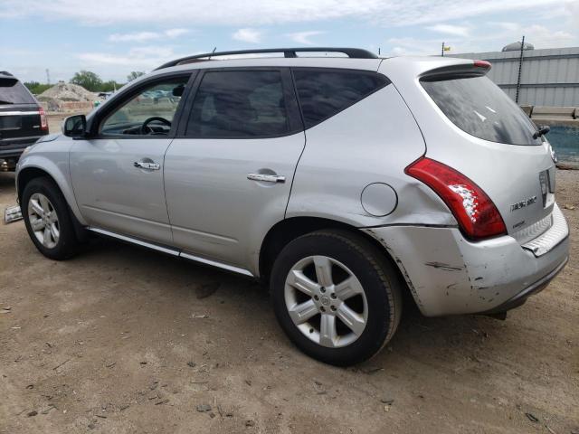 JN8AZ08W16W527333 - 2006 NISSAN MURANO SL SILVER photo 2