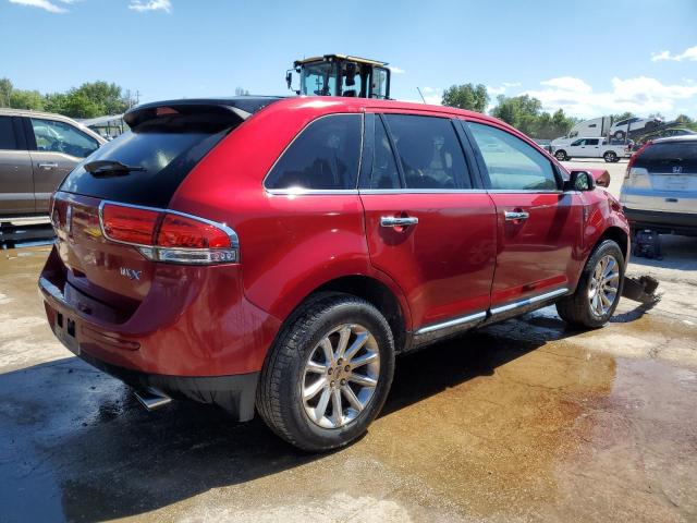 2LMDJ6JK5DBL17360 - 2013 LINCOLN MKX RED photo 3