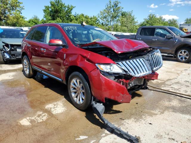 2LMDJ6JK5DBL17360 - 2013 LINCOLN MKX RED photo 4
