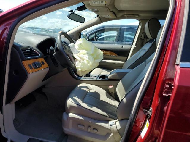 2LMDJ6JK5DBL17360 - 2013 LINCOLN MKX RED photo 7