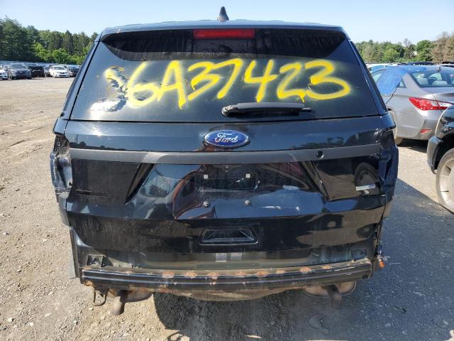 1FM5K8AR2JGA37423 - 2018 FORD EXPLORER POLICE INTERCEPTOR BLACK photo 6