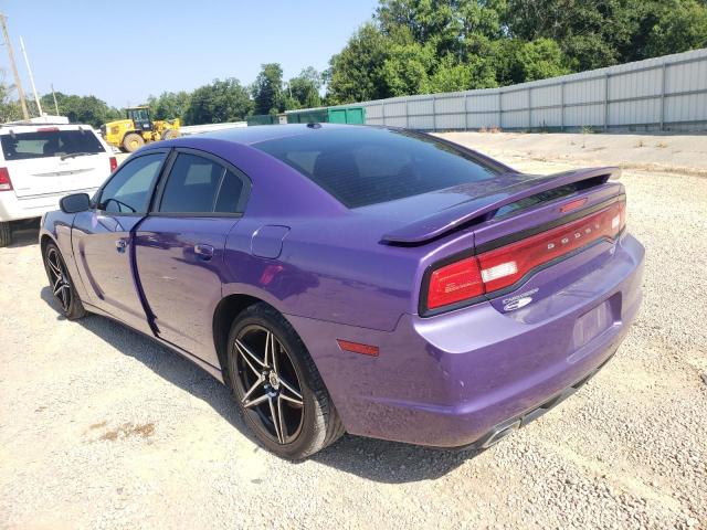 2C3CDXCT4EH147333 - 2014 DODGE CHARGER R/T PURPLE photo 2