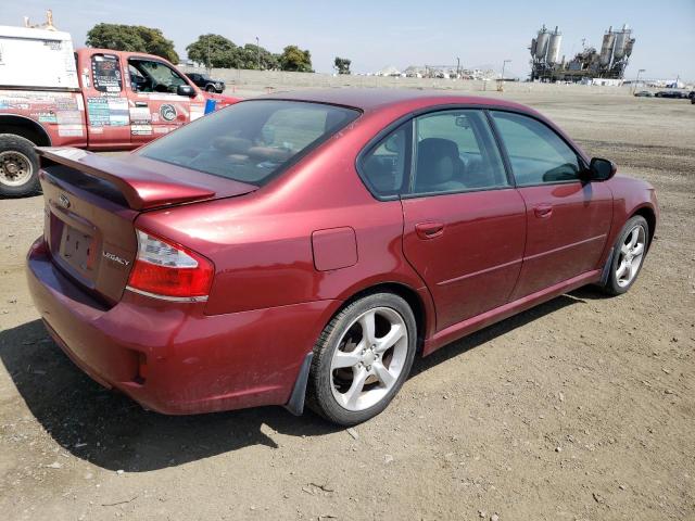 4S3BL616797225820 - 2009 SUBARU LEGACY 2.5I BURGUNDY photo 3