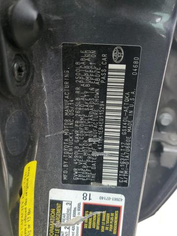 4T1BK1EB4EU115294 - 2014 TOYOTA AVALON BASE 灰色 照片 12