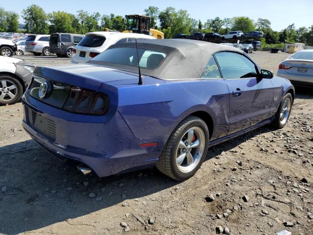 1ZVBP8EM0E5222205 - 2014 FORD MUSTANG BLUE photo 3