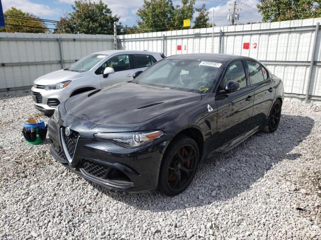 ZARFAEAV9H7516557 - 2017 ALFA ROMEO GIULIA QUADRIFOGLIO BLACK photo 2