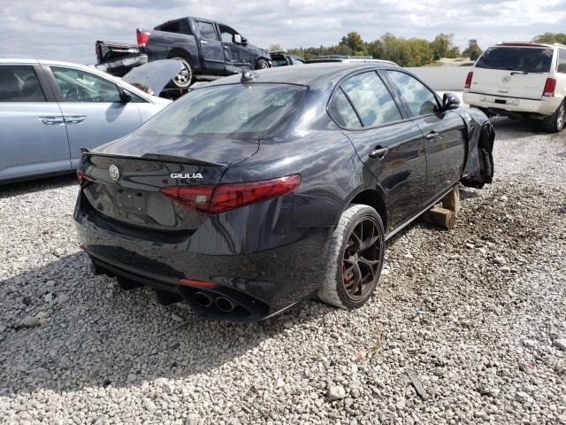 ZARFAEAV9H7516557 - 2017 ALFA ROMEO GIULIA QUADRIFOGLIO BLACK photo 4