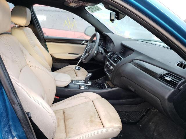 5UXXW7C56J0W64641 - 2018 BMW X4 XDRIVEM40I BLUE photo 5