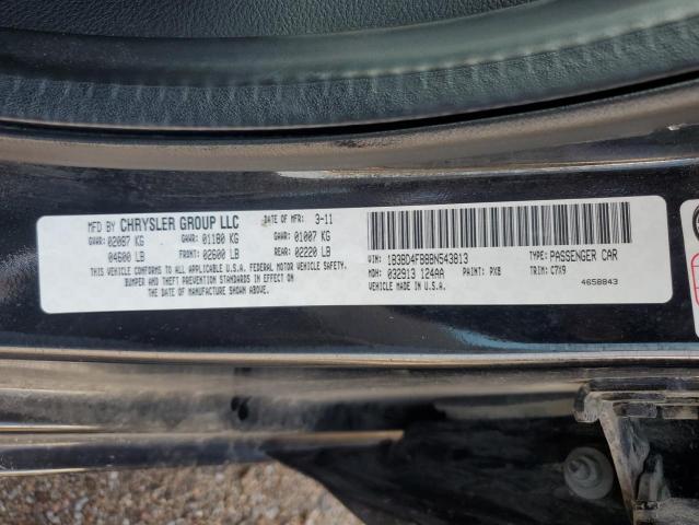 1B3BD4FB8BN543813 - 2011 DODGE AVENGER EXPRESS 黑色 照片 12