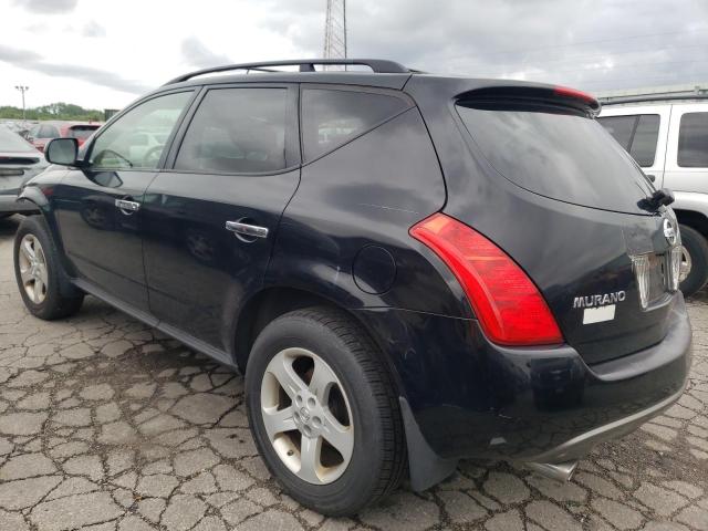 JN8AZ08TX4W223596 - 2004 NISSAN MURANO SL BLACK photo 2