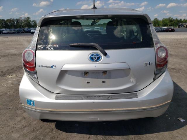 JTDKDTB37C1519180 - 2012 TOYOTA PRIUS C SILVER photo 6