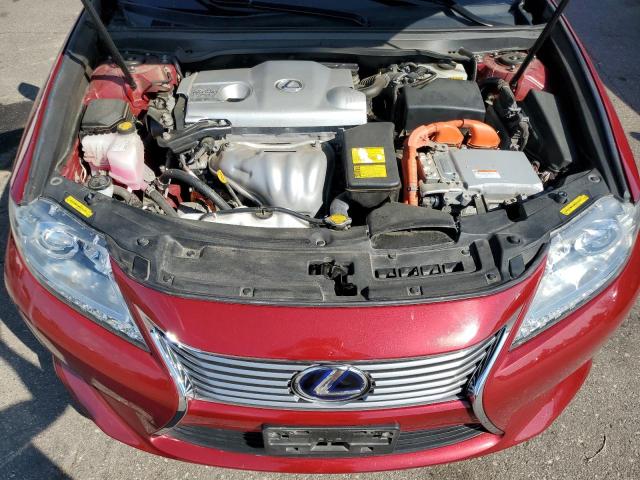 JTHBW1GG7D2028693 - 2013 LEXUS ES 300H RED photo 11