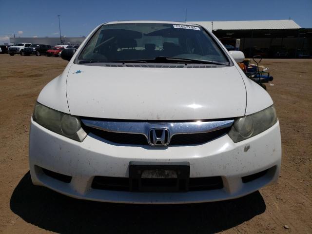 1HGFA16949L008361 - 2009 HONDA CIVIC EXL WHITE photo 5