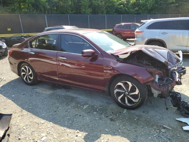 1HGCR2F81GA094519 - 2016 HONDA ACCORD EXL RED photo 4