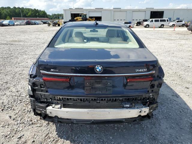 WBA7T4C03LCD68538 - 2020 BMW 740 XI BLUE photo 6