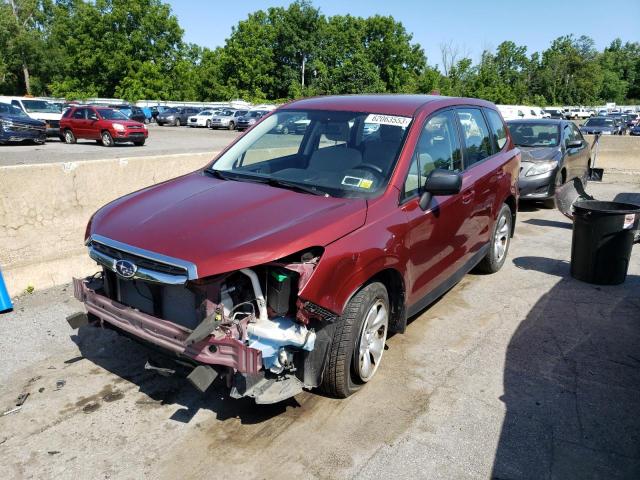 JF2SJAAC7HH448495 - 2017 SUBARU FORESTER 2.5I MAROON photo 1