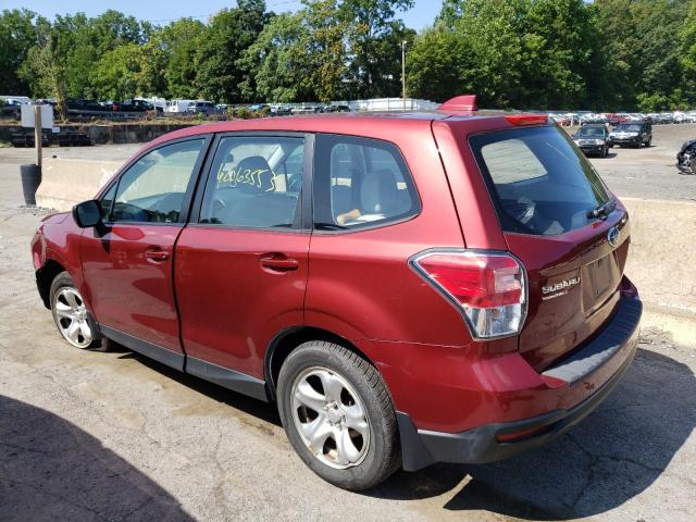 JF2SJAAC7HH448495 - 2017 SUBARU FORESTER 2.5I MAROON photo 2