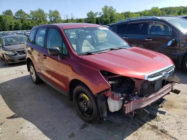 JF2SJAAC7HH448495 - 2017 SUBARU FORESTER 2.5I MAROON photo 4