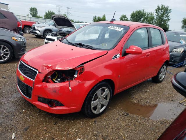 KL1TD66E59B650247 - 2009 CHEVROLET AVEO LS RED photo 1