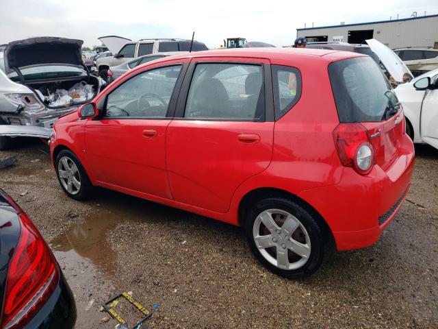 KL1TD66E59B650247 - 2009 CHEVROLET AVEO LS RED photo 2