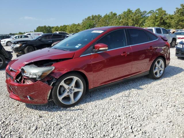 1FADP3J22EL241309 - 2014 FORD FOCUS TITANIUM BURGUNDY photo 1