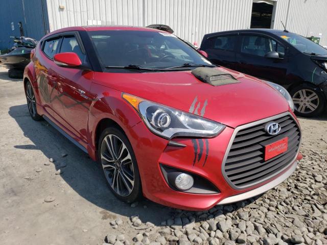 KMHTC6AE3GU274373 - 2016 HYUNDAI VELOSTER TURBO RED photo 4