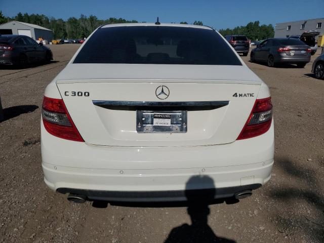 WDDGF8BBXAF448454 - 2010 MERCEDES-BENZ C 300 4MATIC WHITE photo 6