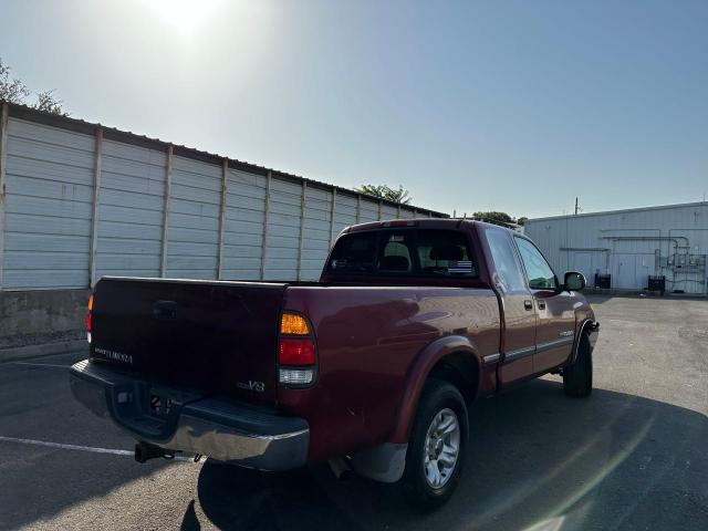 5TBRT34181S168396 - 2001 TOYOTA TUNDRA ACCESS CAB BURGUNDY photo 4