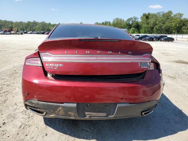 3LN6L2LU0ER816107 - 2014 LINCOLN MKZ HYBRID RED photo 6