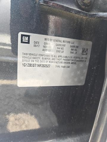 1G1ZB5ST1HF282527 - 2017 CHEVROLET MALIBU LS BROWN photo 12