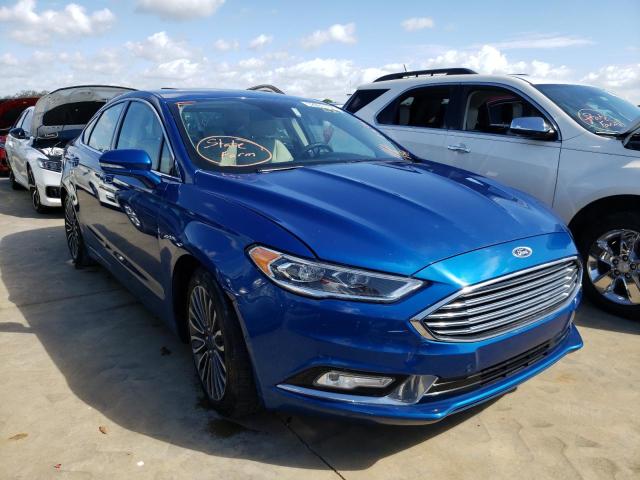 3FA6P0K92HR107988 - 2017 FORD FUSION TITANIUM BLUE photo 1