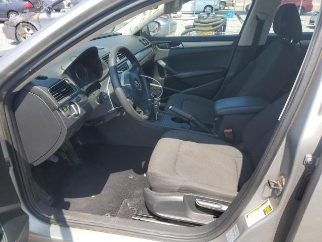 1VWAH7A37DC004661 - 2013 VOLKSWAGEN PASSAT S SILVER photo 7