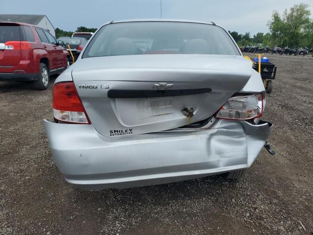 KL1TD56656B571871 - 2006 CHEVROLET AVEO BASE Gümüş foto 6