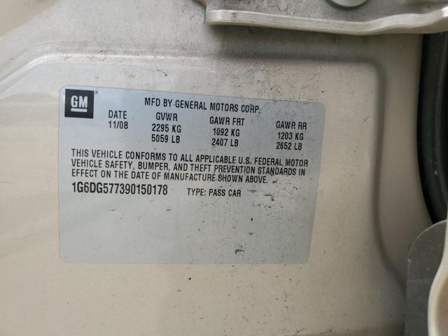 1G6DG577390150178 - 2009 CADILLAC CTS BEIGE photo 13