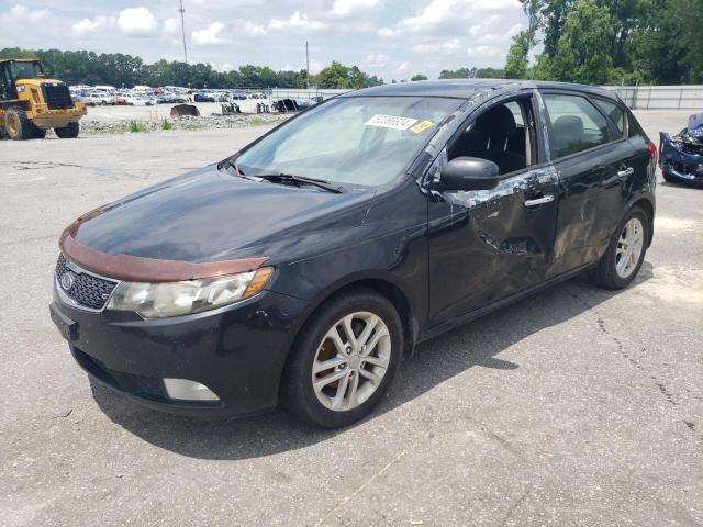 KNAFU5A28C5534475 - 2012 KIA FORTE EX BLACK photo 1