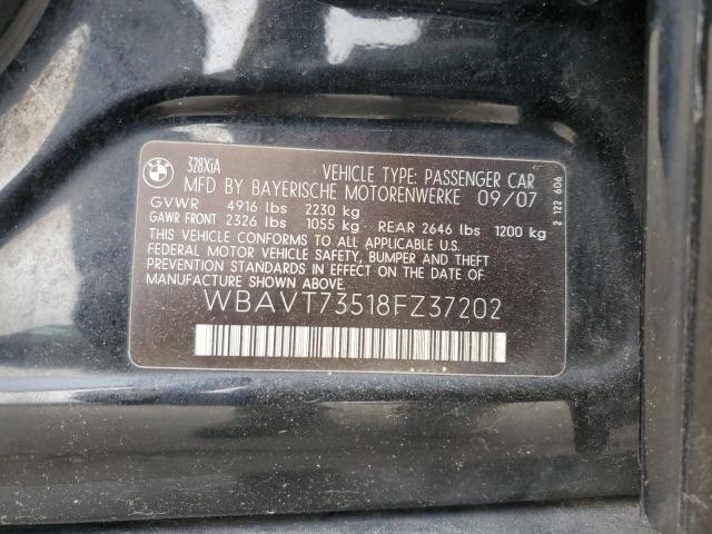 WBAVT73518FZ37202 - 2008 BMW 328 XIT BLACK photo 13