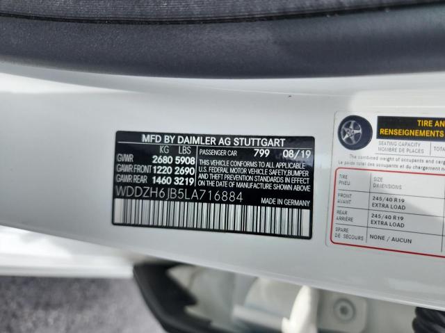 WDDZH6JB5LA716884 - 2020 MERCEDES-BENZ E 450 4MATIC WHITE photo 10