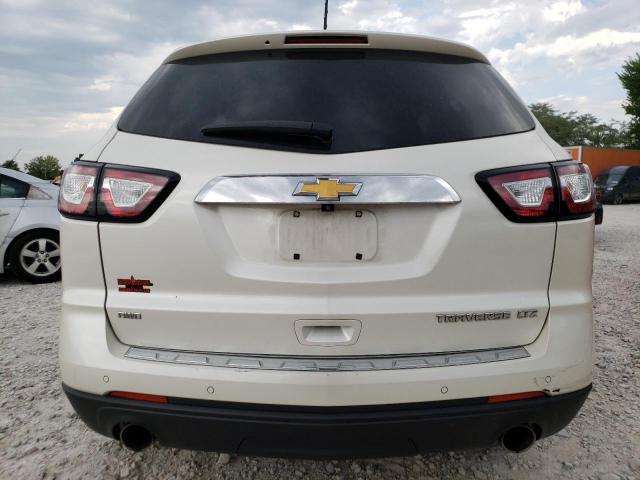 1GNKVJKDXEJ218522 - 2014 CHEVROLET TRAVERSE LTZ CREAM photo 6