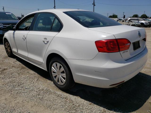 3VW1K7AJ7CM319232 - 2012 VOLKSWAGEN JETTA BASE WHITE photo 2