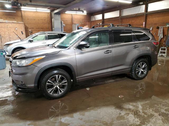 5TDJKRFH3GS284540 - 2016 TOYOTA HIGHLANDER XLE GRAY photo 1