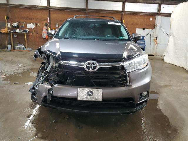 5TDJKRFH3GS284540 - 2016 TOYOTA HIGHLANDER XLE GRAY photo 5