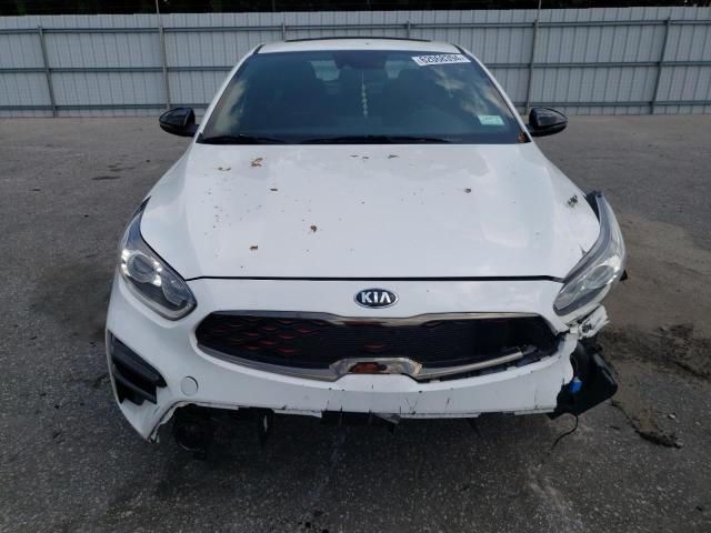 3KPF34AD1ME342080 - 2021 KIA FORTE GT LINE WHITE photo 5