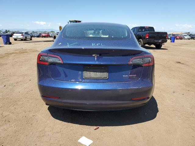 5YJ3E1EB8NF323364 - 2022 TESLA MODEL 3 BLUE photo 6