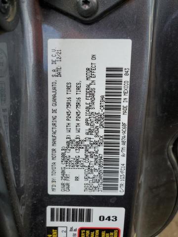 3TYSZ5AN5NT059947 - 2022 TOYOTA TACOMA ACCESS CAB Графитовый фото 12