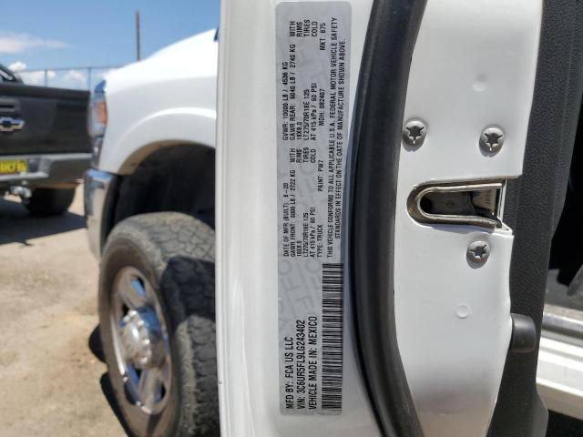 3C6UR5FL9LG243402 - 2020 RAM 2500 LARAMIE WHITE photo 13